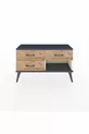 Commode Arges 3 tiroirs Pierre d'Agate-Anthracite/Pin