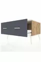 Commode Kronos 2 tiroirs Pin-Achat/Anthracite