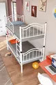 Belinay Young Children's Room Metal Bunk Bed and Bed with Mattress Size