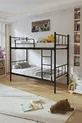 Tekno Bunk Bed Compatible Black Detachable Metal Bunk Bed Frame