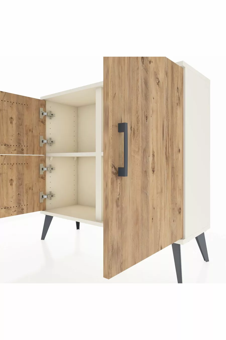 Arges Dressoir 2 Planken 3 Deuren Maansteen-Hout/Maansteen