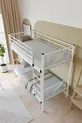 Lits superposés en métal premium Mix Compatible avec matelas Lit superposé blanc amovible