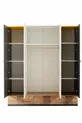 Chambre d'Adolescent Relax - Armoire 4 Portes, Lit, Table de Chevet, Commode, Bureau