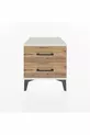 Commode Hyperion 2 tiroirs Pierre de lune-Pin