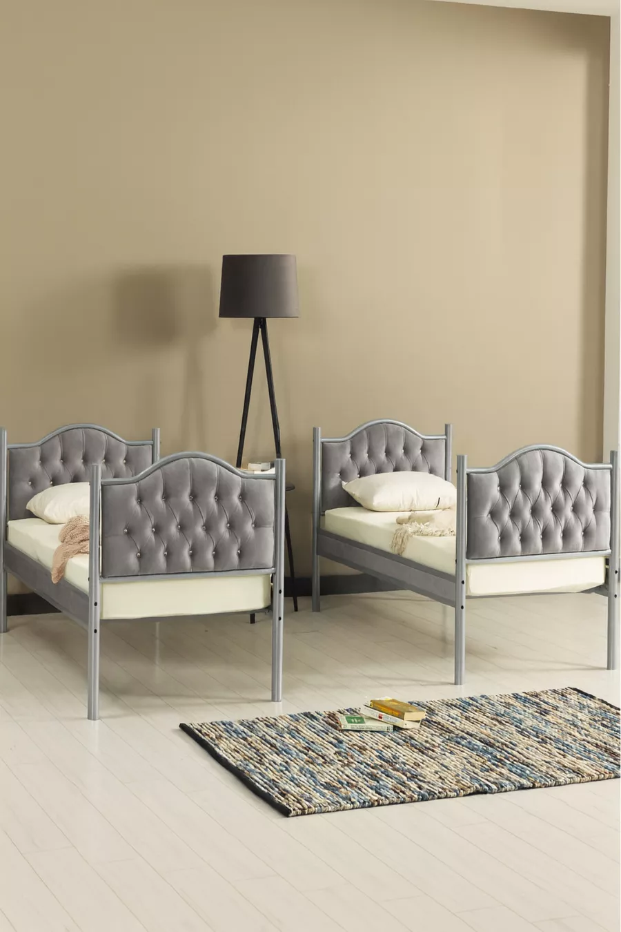 Melis Double Metal Bunk Bed and Bed Frame