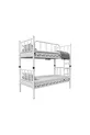 DZGN HOME ZAMBAK CHAMBRE D'ENFANT LIT SUPERPOSÉ ET CADRE DE LIT MÉTALLIQUE - x CM
