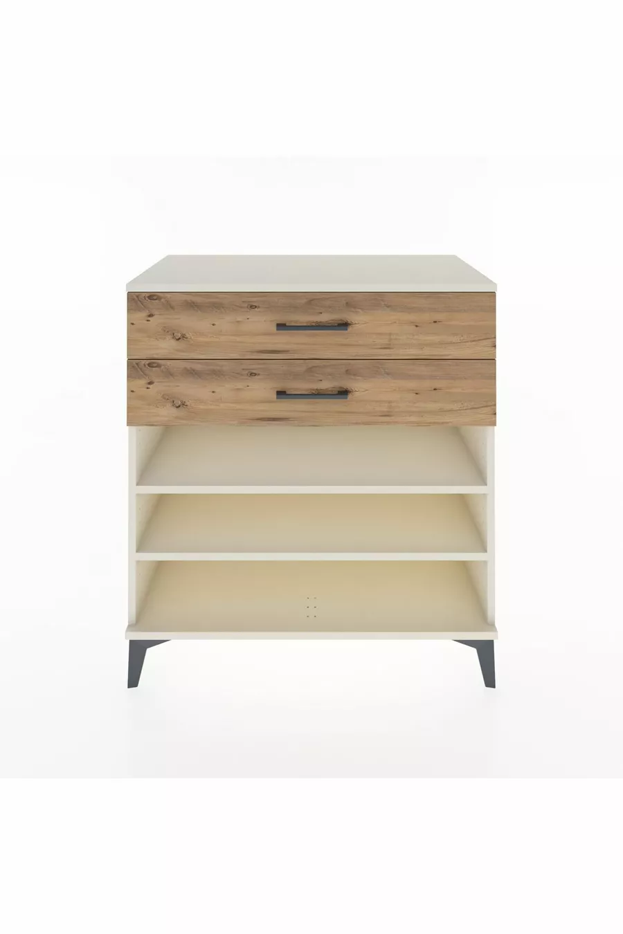 Hyperion Dressoir 2 Planken 2 Laden Lichtgrijs-Naaldhout