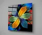 La Peinture sur Verre de Fleurs Colorées