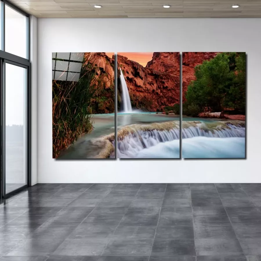 Peinture sur Verre Méga Cascade