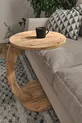 Table d'appoint en C à roulettes Table d'appoint pour canapé Table d'appoint latérale Table gigogne Table de service - Pin Atlantique