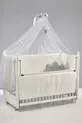 Mondo Side-Swing Wooden Cradle cm (white-motto gray)