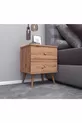 Milas Holz Nachttisch mit Beinen aus Atlantik-Kiefer