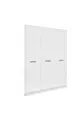 % MDF 3-Door Cabinet with Base and 9 Compartments - Fully MDF Cabinet