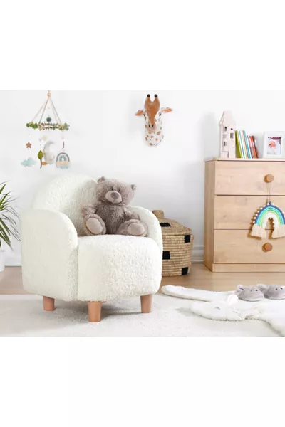 Moylo Teddy Child Car Seat White
