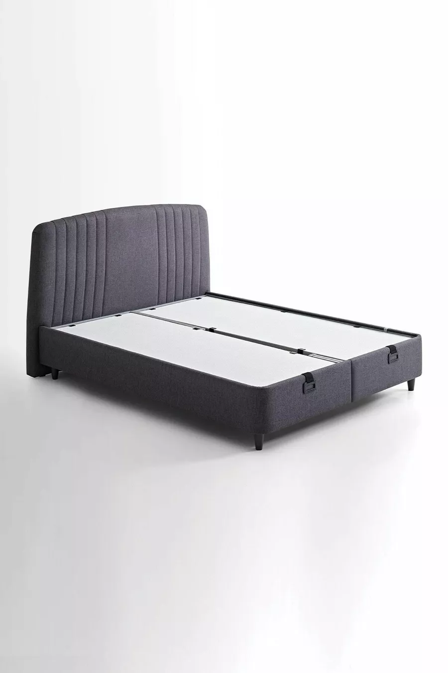 Canto Baza, Testata Silver Matrimoniale Set da 2 - Antracite,