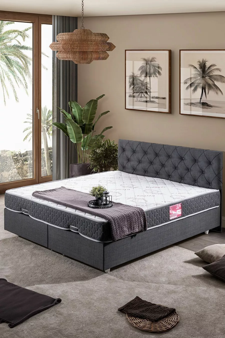 Set Double Eylül, Ensemble Tête de Lit pour Lit Double