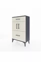 Arges Commode Single Shelf 2 Drawers 2 Doors Anthracite-Pebble