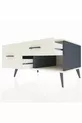 Commode Kronos 2 tiroirs Anthracite-Pierre de lune