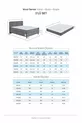Wool Sense Bettgestell mit Matratze und Kopfteil 3-teiliges Set - Dunkelgrau