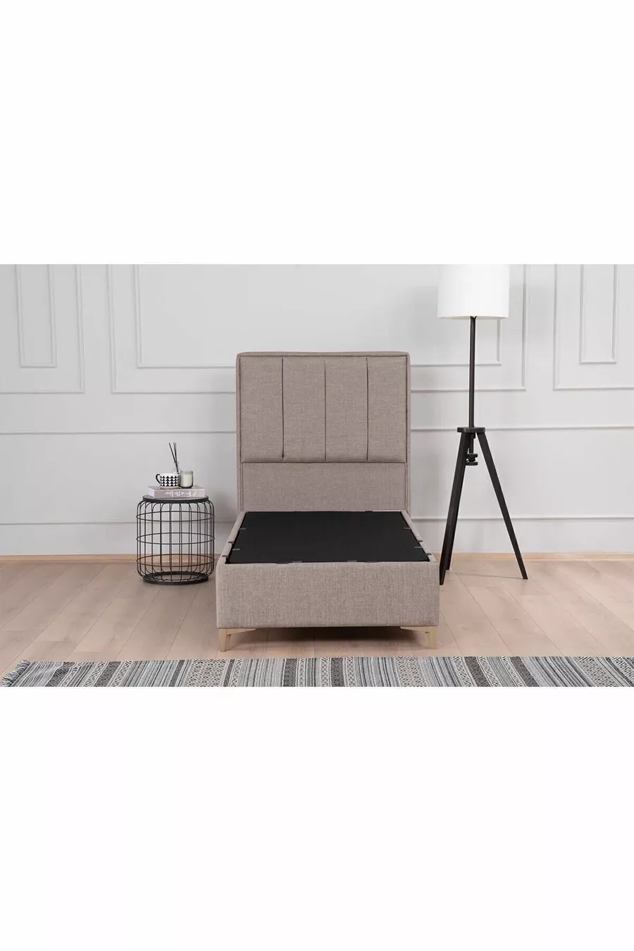 Gold Therapy Storage Bed Brown (HEADBOARD AND MATTRESS NOT INCLUDED)