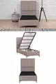 Gold Therapy Storage Bed Brown (HEADBOARD AND MATTRESS NOT INCLUDED)