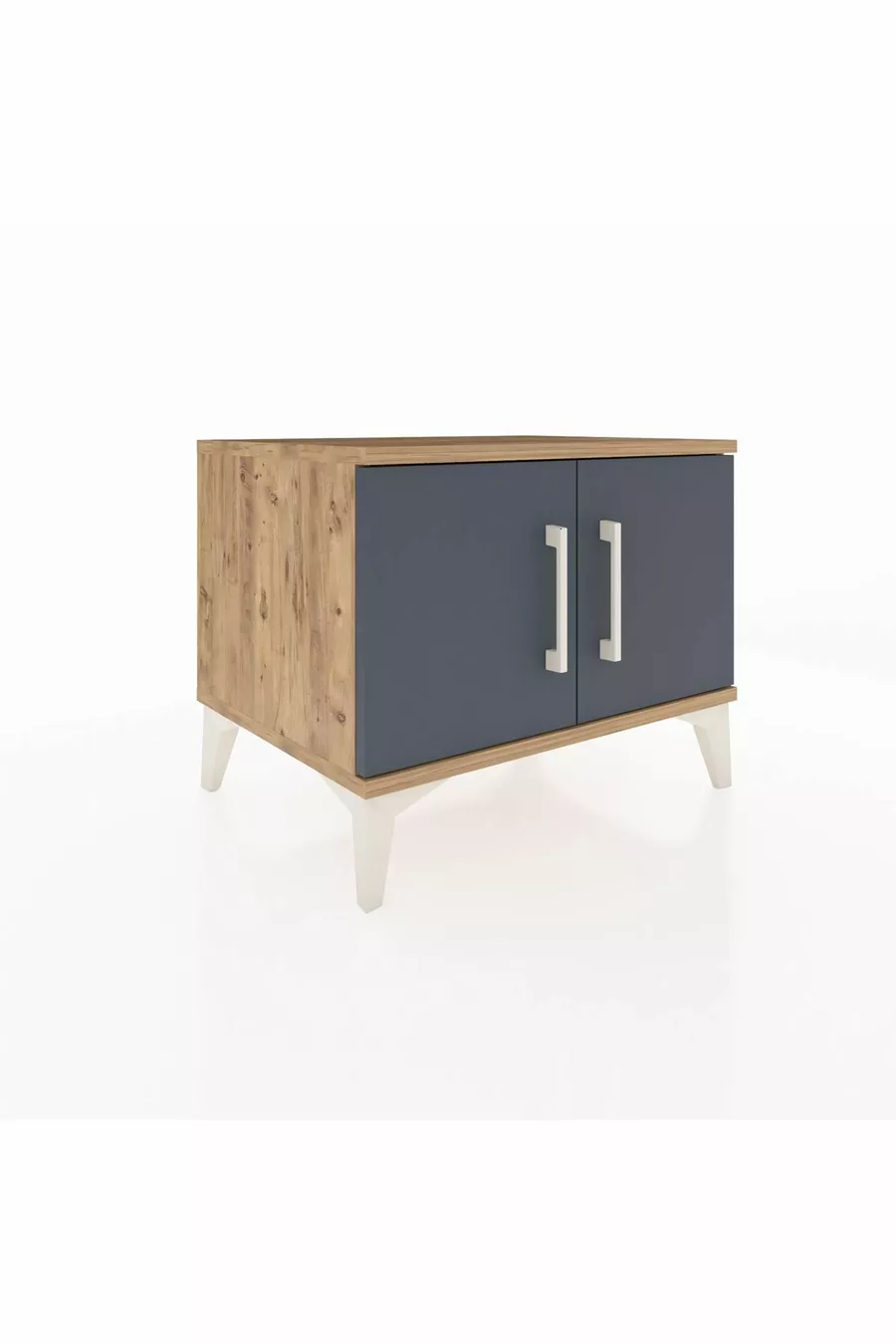 Commode Hyperion avec une étagère et 2 portes, Pin-Anthracite