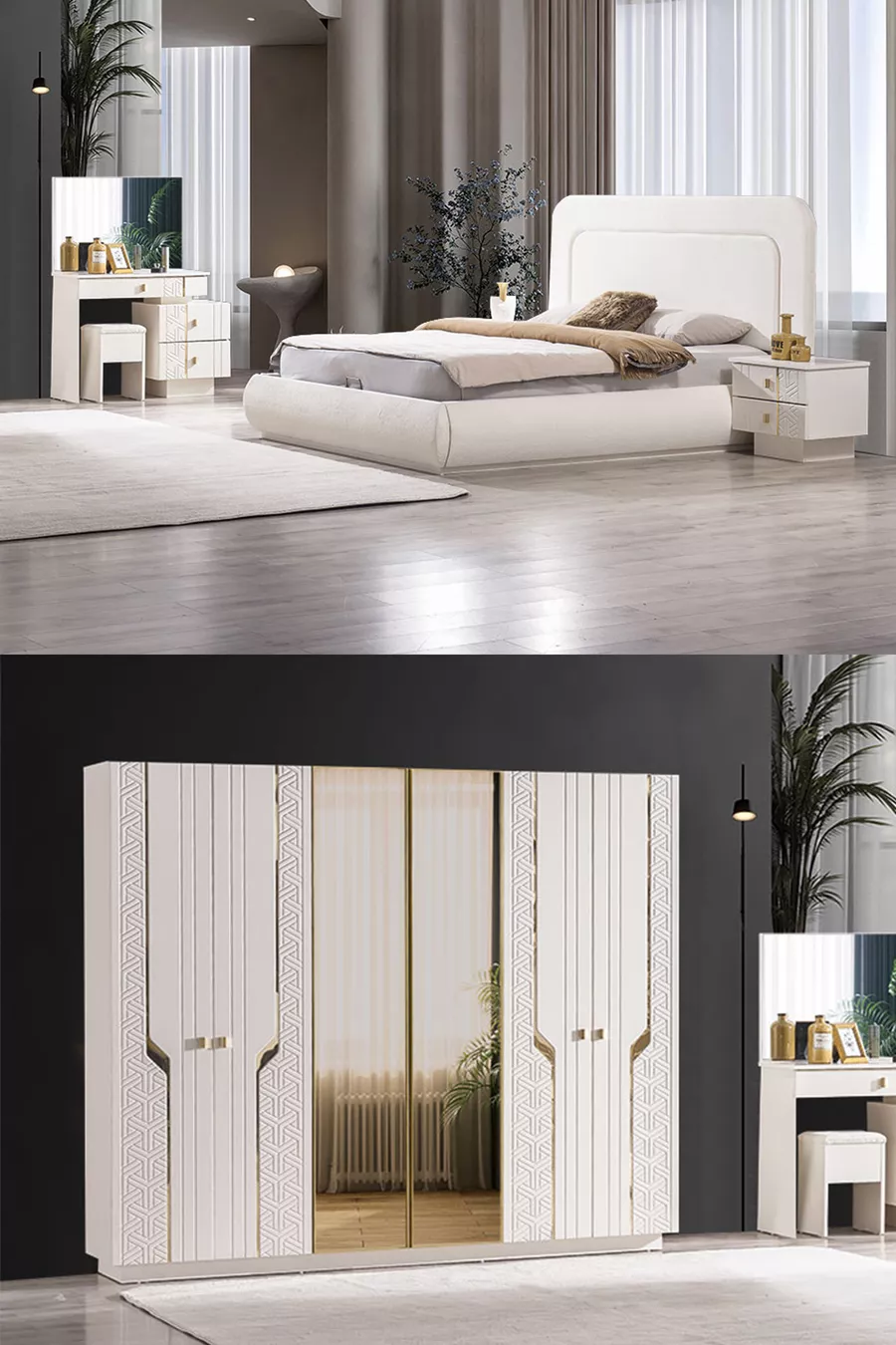 Спален комплект Elegance с 6 врати