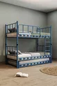 Lily Cub Tiener Kinderkamer Metalen stapelbed en bedframe Marineblauw