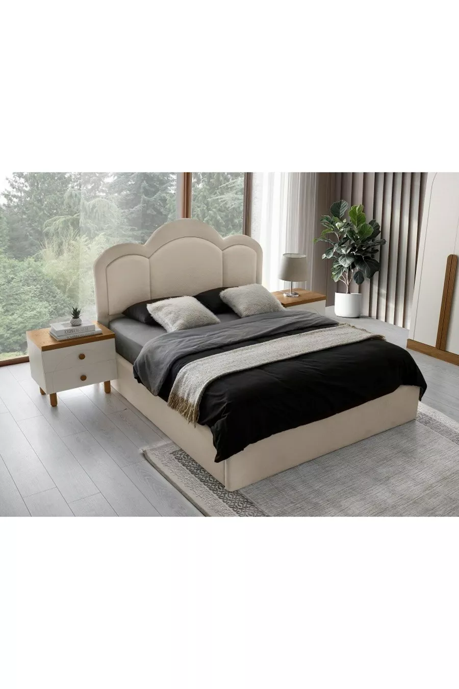 Camera da letto con struttura in MDF Olimpos