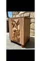 Misswoodtr Table de chevet Commode rustique à 1 étagère