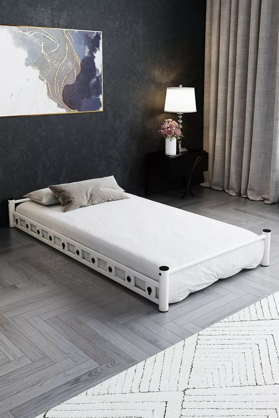 Witte Kinderbed Stapelbed Met Onderbed en Bedlade