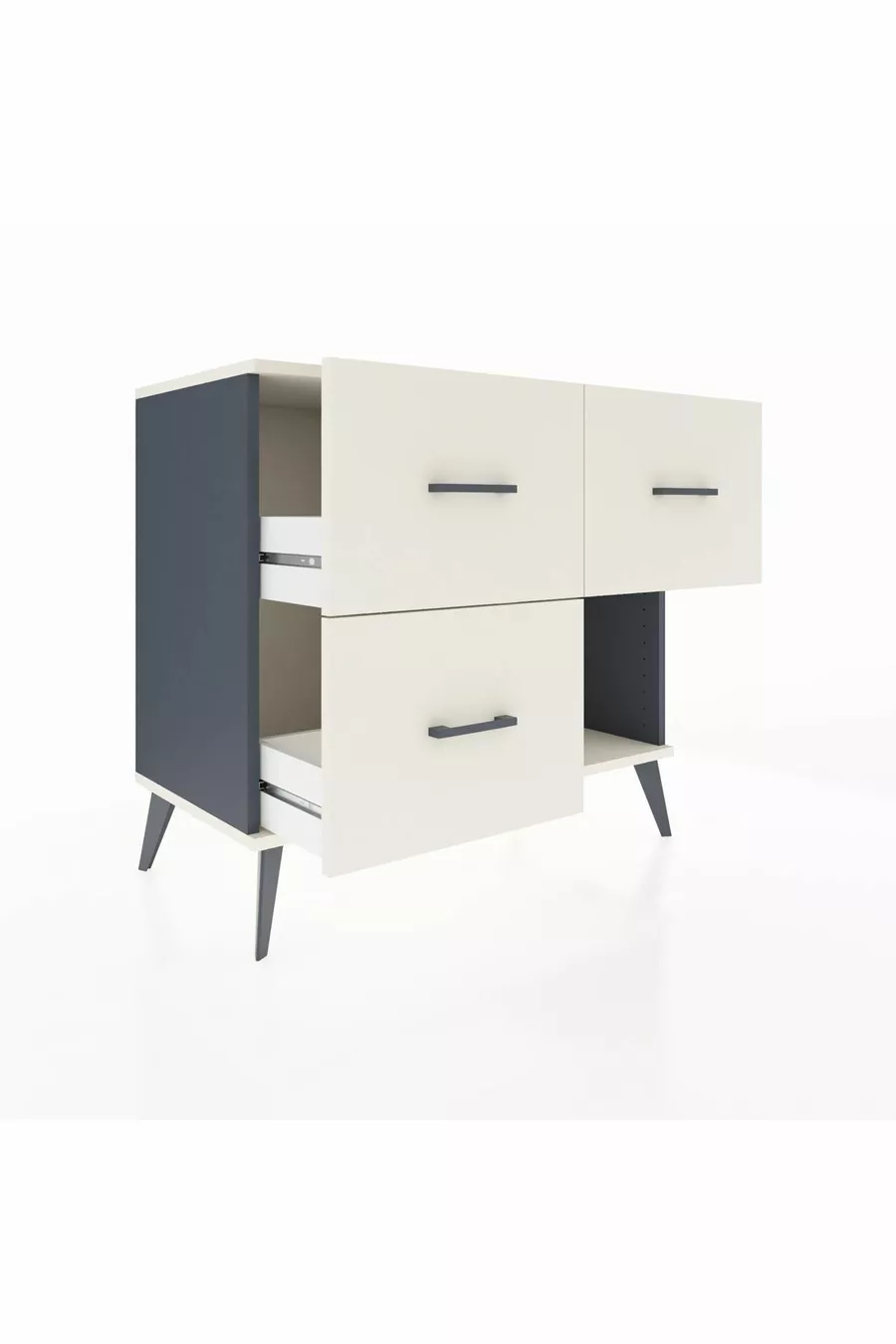 Hyperion Dresser 3 Drawers Anthracite-Slate
