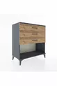 Hyperion Dressoir met 3 Lade Antraciet-Dennen
