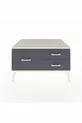 Commode Kronos 3 tiroirs Pierre de lune/Pierre de lune/Anthracite