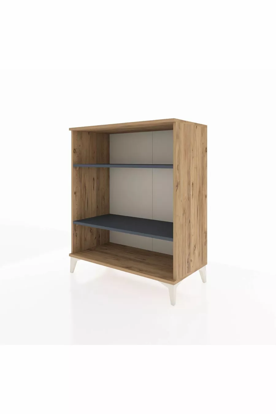 Commode Hyperion 2 étagères Pin-Anthracite