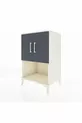 Commode Hyperion 2 étagères 2 portes Pierre de lune-Anthracite
