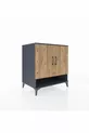 Kronos Dressoir 3 Planken 2 Deuren Antraciet-Groen