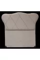 Testata Modello ALC GONDOL Cm Capitonné Baby Face Tessuto Rivestimento Crema Fatta a Mano