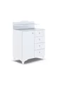 Commode Nevada blanc mat