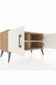 Commode Hyperion 2 étagères 2 portes Pin-Gris Ancien