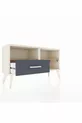 Commode Arges 2 étagères 1 tiroir Pierre de lune/Pin/Anthracite