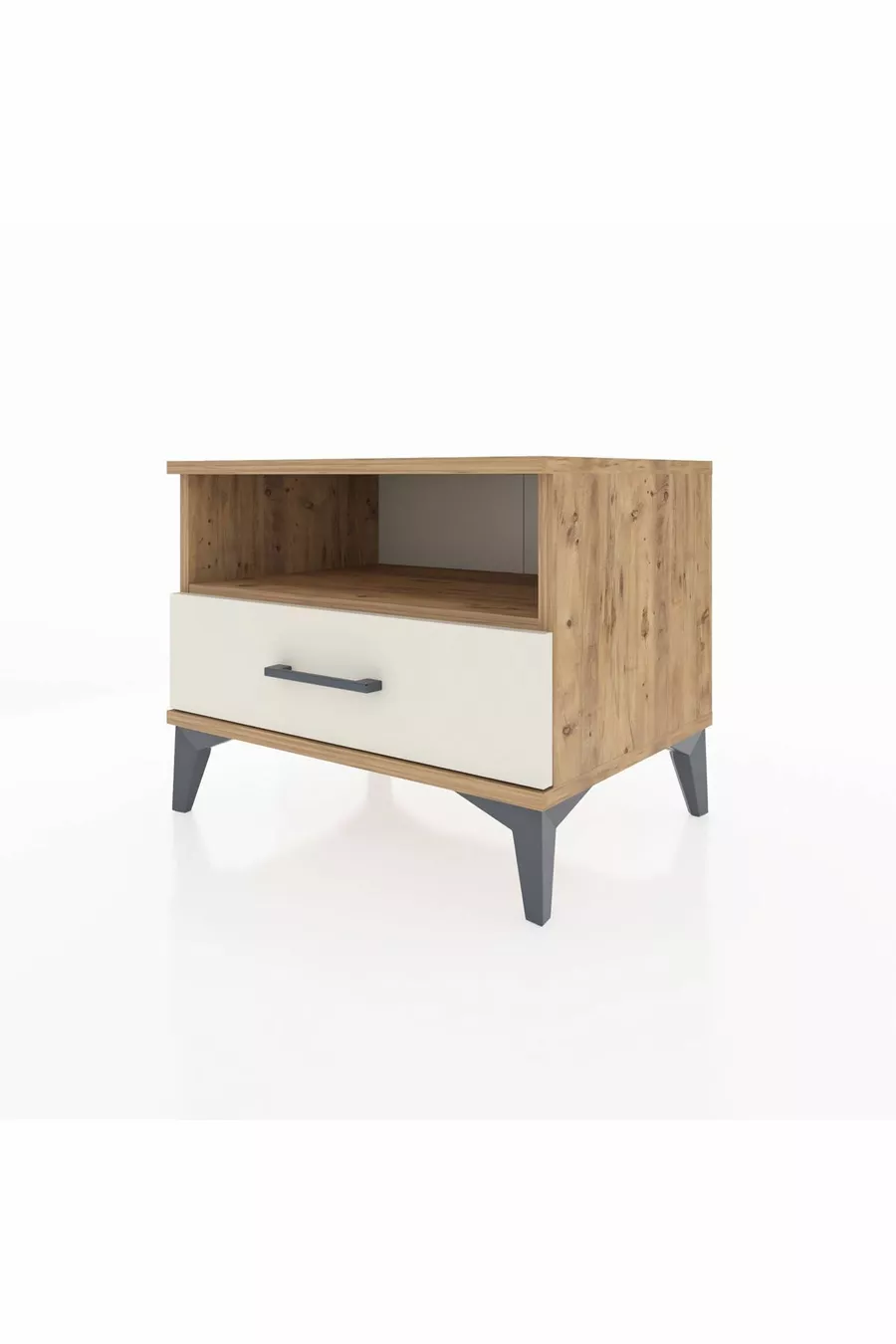 Hyperion Kommode mit einem Regal und einer Schublade aus Kiefer-Marmor