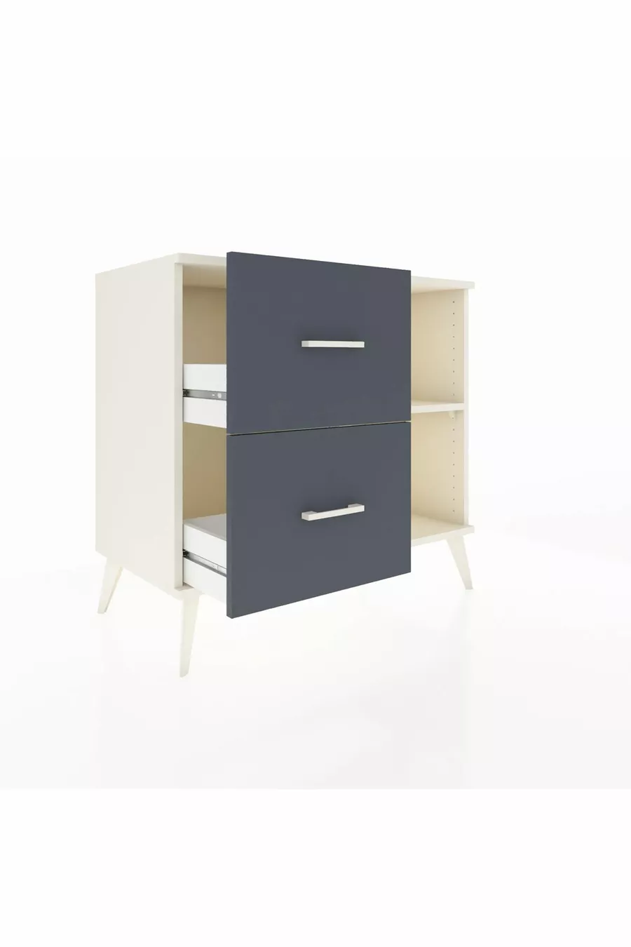 Hyperion Dressoir Enkele Plank 2 Lade Maansteen-Maansteen/Antraciet