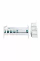 Bunk Bed, Diva MDF Profile Detachable Bunk Bed - White