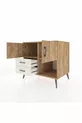 Kronos Dressoir 2 Planken 2 Lades 2 Deuren Dennen-Dennen/Steenachtig