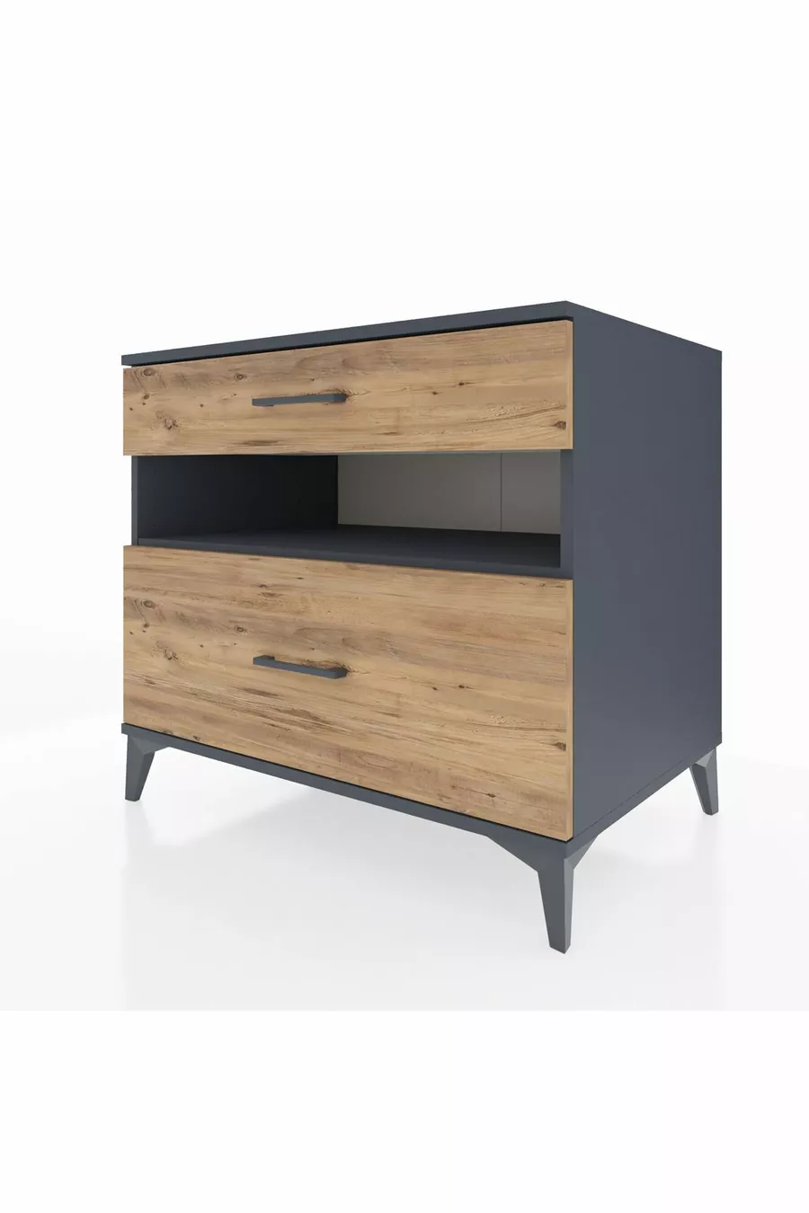 Kronos Dressoir Enkel Plank 2 Laden Antraciet-Den