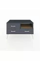 Commode Hyperion à une étagère et 3 tiroirs Anthracite-Sapin/Anthracite