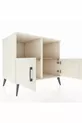 Commode Kronos 2 étagères 2 portes Pierre de lune/Pierre de lune/Pin