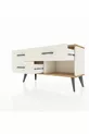 Commode Arges 3 tiroirs Pierre d'Agate-Pin/Pierre d'Agate