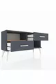 Arges Dressoir Enkele Plank 2 Lade Antraciet- dennen/Antraciet